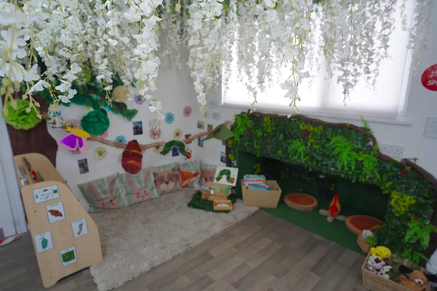 Indoor play and activities at Blue Nest Montessori Borehamwood