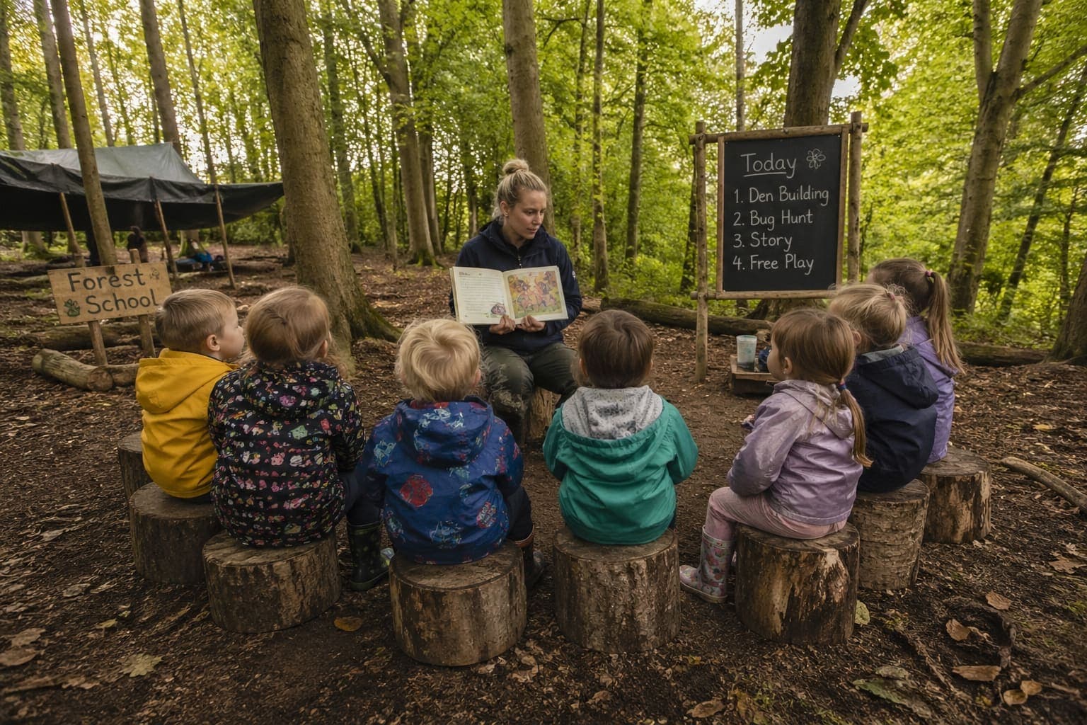 Forest school at Pinner Green nursery